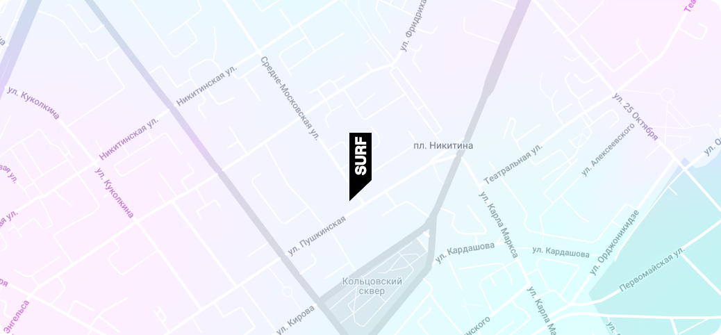 Карта офиса Surf